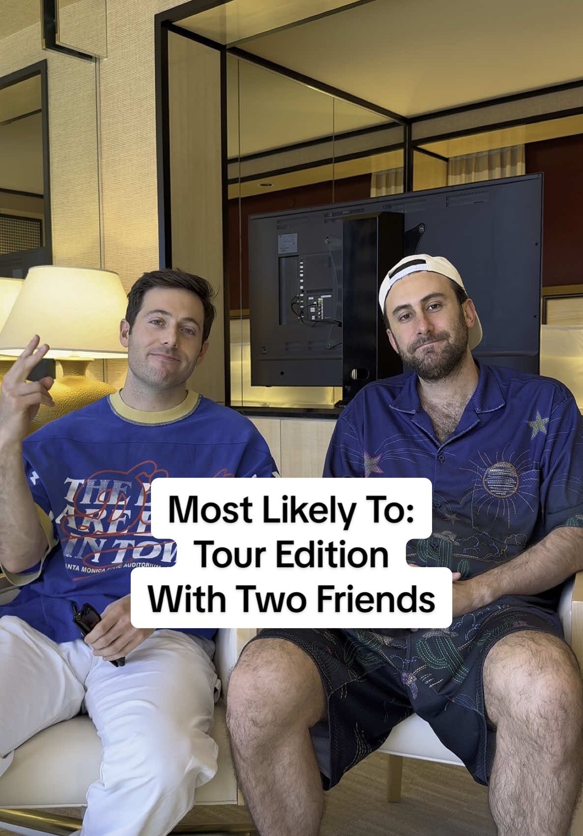 @Two Friends took a break on the road to play a game of Most Likely To: Tour Edition! ☝️✨ #twofriends #dance #dancemusic #tourlife