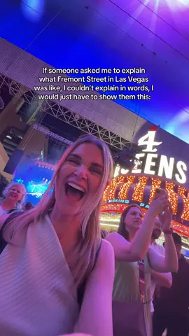 How else do you describe this place? 🤣#fremontstreet #lasvegas #travel #traveltiktok 