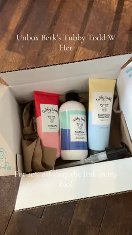 Berk got more of her favorite  @Tubby Todd products in the mail today! Use the link in my bio to get 10% OFF YOUR PURCHASE! #tubbytodd #tubbytoddmama #sensitiveskin #babyproducts #babysoap #girlmom #momtok 