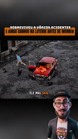O anjo da guarda desse homem trabalhou bastante.