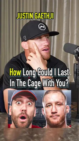 How Long Can We Last In A UFC Fight?! Justin Gaethje Answers! #fyp #UFC #fight #mma #funny #cage 