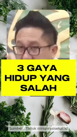 3 Gaya Hidup yang salah #drcahyono #ginjal #hati #sehat #tidur #minumairputih