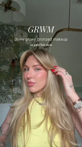 some dewy & glowy summer makeup for my fair skin baddies🫧✨🌊 #grwm #makeuptutorial #summermakeup #fairskinmakeup #paleskinmakeup #paleskin #glowymakeup go-to products for radiant skin, long-wearing summer makeup, glowy face, lip routine, dewy and glowy makeup, fair skin makeup, pale skin makeup, glowy summer makeup @Tower 28 Beauty @Charlotte Tilbury @Saie @Huda Beauty @클리오 찐 @Natasha Denona @elfcosmetics @REFY @NYX Professional Makeup @Kosas @SACHEU Beauty US @Maybelline NY @Benefit Cosmetics @Haus Labs by Lady Gaga @caliray beauty 