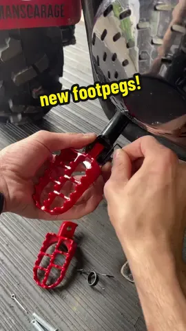 new foot pegs!🔥 #minibike #minibikefootpeg #qmansgarage 