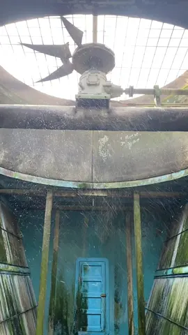 Fan Cooling Tower#mechanic #millwright #maintenance #fyp #engineering #Boiler #water #tank #powerplant 