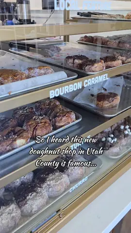new donut shop, Parlor Doughnuts in Pleasant Grove! Known for their layered dough. worth trying out, it's cool they make donuts all day. they do have gf and vegan options as well as keto (if you need GF Bismarck is way better though) #utahcounty #utahdessert #donutshop #slc #utahfamily #utahkids #utahlocal 