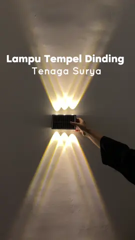 Kena ujan panas badai tetep aman  gak takut konslet 😍 #lampuoutdoor #lamputenagasurya #lampudinding #lamputanpalistrik 