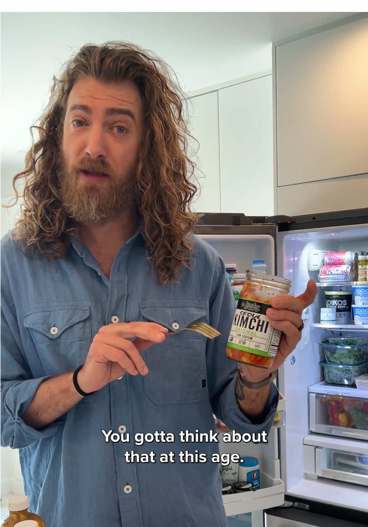 @Sporked asked what everyone wants to know: WTF is in @Rhett McLaughlin’s fridge?! 