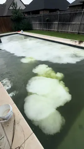 This is what happens when Cal Hypo meets a pool full of algae 👀💥 Looks like a chlorine bomb went off… but it’s actually just chemistry at work. #P#PoolCleaningA#AlgaeAttackC#CalHypoP#PoolShockP#PoolTokS#SatisfyingCleanB#BeforeAndAfterC#ChlorinePowerP#PoolMaintenanceoklahomapools 