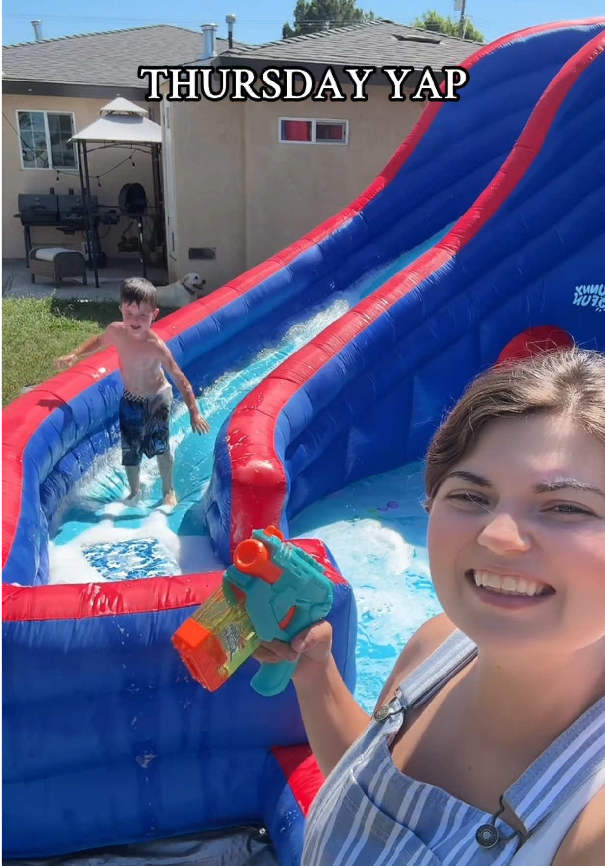 Just a little random yap for your Thursday and what are life’s been like on his first summer break. Pretty much waterslide daily!! Living our best life ☀️ #momtok #MomsofTikTok #momyap #yap #yapping #yapsession #momlife #momblog #momlifestyle #summerbreak #waterslide #summervibes #inflatable #inflatableslide #inflatablewaterslide #inflatablewaterslide #momsunder30 #fyp #momhack #parenthack #summerhack #waterguns