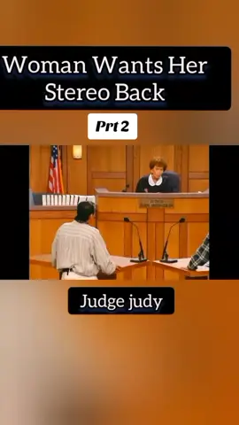 Woman Wants Her Stereo Back | Part 2 | Judge Judy #judgjudy #legaltok #tv #tvshow #legaltiktok #dog #dogsoftiktok #ustv #ustvshow #judy #judyjustice #fyp #foryou #viral #trending #grow 