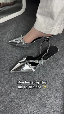 Tui thề là đôi bạc này slay dễ đi dễ phối lắm á #giaydep #reviewlamdep #giaycaogot 