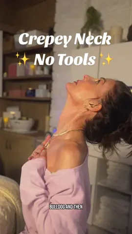 ✨Crepey neck part TWO – no tools needed!✨ If you’ve got that crinkly, saggy neck thing going on 👀 (hi, same 🫣), this one’s for you. I’m 62 and while it’s not perfect, I’m keeping it lifted and firm.  This week, we’re diving deeper into how to work with the muscles that actually pull the neck down – especially the platysma, traps, and back-of-neck tension that most people ignore. These moves are simple, targeted, and surprisingly effective. 🎯 Chin to the sky 🎯 Shoulder-to-shoulder stretches 🎯 Occipital ridge release 🎯 Trap tension pinch & pull Everything in your neck works together – and when it tightens and collapses, so does your skin. Let’s release, re-align, and glow up that neck. P.S. Don’t worry, I know we just did part 1 last week – next week we’re shifting focus to JOWLS (get ready 👏). 💛 Follow for more age-reversing routines like this! #antiagingtips #antiagingroutine #womenover40 #womenover50 #womenover60 #crepeyskin #crepeyneck #saggy #sagging  #creatorsearchinsights 