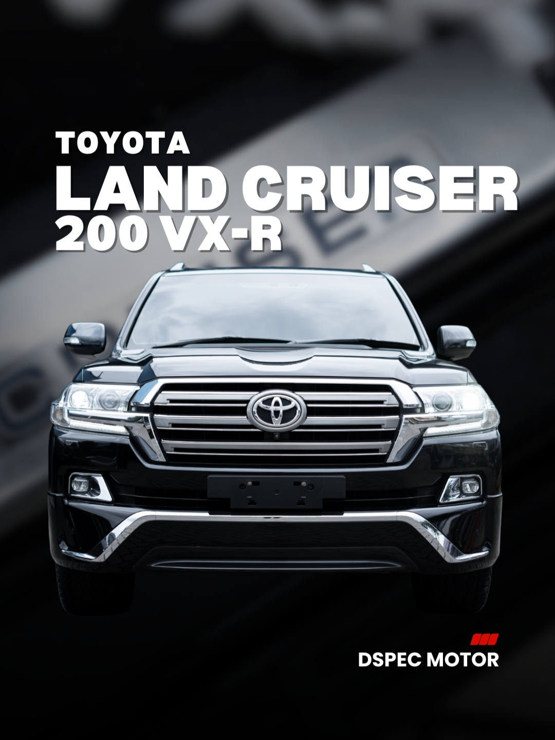 Toyota Land Cruiser 200 VX-R 4.5L V8 Low ODO: 48.3XX km Exterior Color: Black on black Specifications : - Engine 4500cc V8 Twin turbo Diesel 1VD-FTV - 6 Speed Automatic Transmission - Paddle shift - All 4 Wheel Drive - Adaptive Variable Suspension - 4x4 Drive mode - Sunroof - Cool Storage / Cool box - 4 Zone Climate Control - LED adaptive headlight - 360 view camera - Electric Leather seat w/ memory - Rear seat Entertainment (2 TV) - JBL premium sound - Cruise Control - All Automatic Power Window - Electric Retract Mirror - Parking Sensor - Toyota Engine Immobilizer - Smart Entry / Keyless - Engine start stop - Power back door - 20 inch dual tone Alloy wheels Safety features : 10 SRS Airbags Traction Control Crawl Control Antilock Brake System EBD Brake Assist Vehicle Stability Control Downhill Assist Control Drive yours now ! Buy • Sell • Trade • Indent For further information please contact D.Spec Motor at Bursa Mobil Summarecon Serpong #DspecMotor #Toyota #ToyotaLandCruiser #LandCruiser #landcruiser_v8 #carspotting #4x4 #carsontiktok #fypシ゚viral🖤tiktok #bursamobilserpong @toyotaid