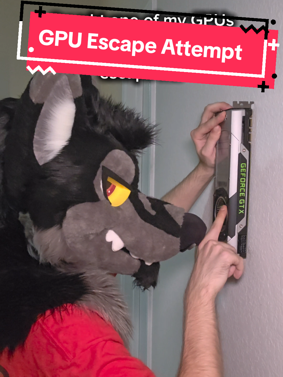 There is no escape #furry #furryfandom #furriesoftiktok #fursuit #fursuiter #wolf #gpu #tech #techfurries #techfurry 