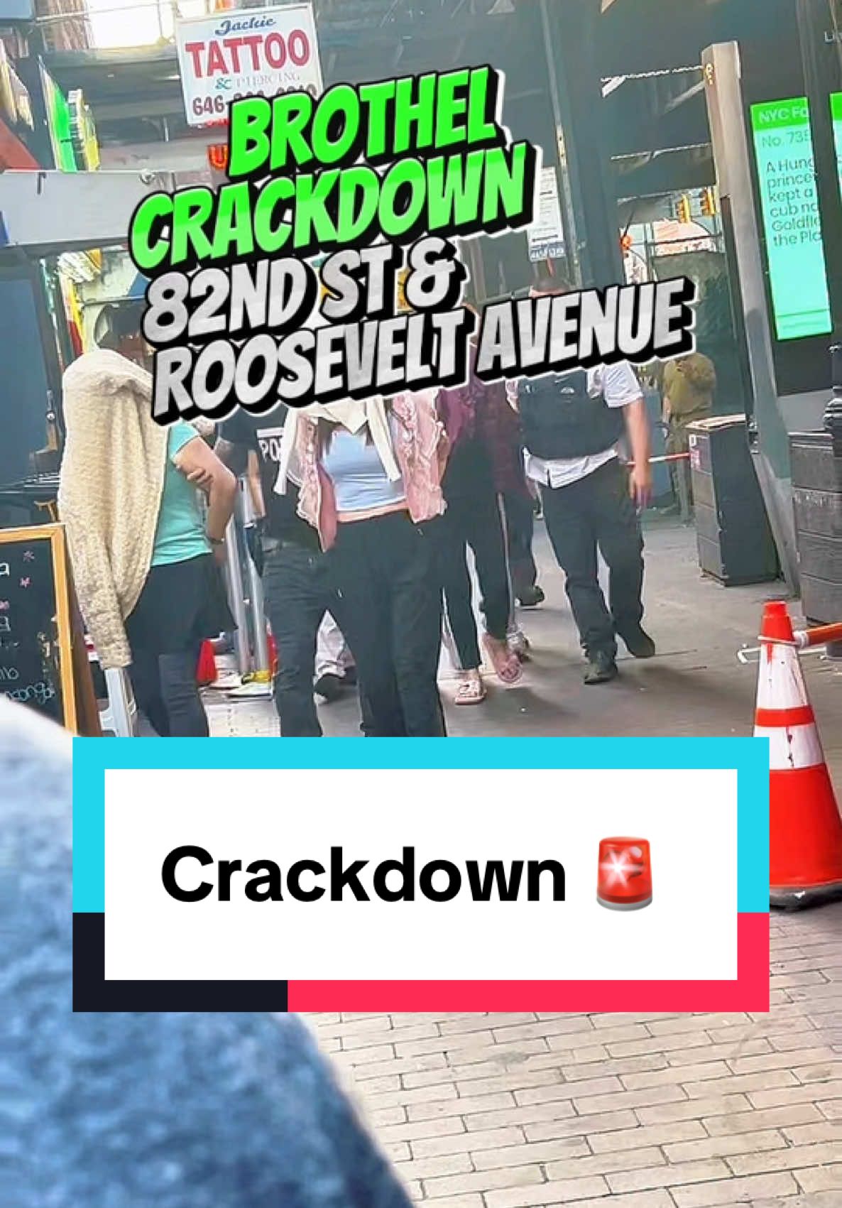 Brothel crackdown 🚨  #queens #7train #rooseveltave #rooseveltavenue #touristattraction 