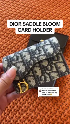 Replying to @SimplyElle Love this one! Super spacious and it’s held up so well! I also use it as a mini bag sometimes (watch til the end) 🤭 #dior #saddlebloomcardholder #cardholder #review 