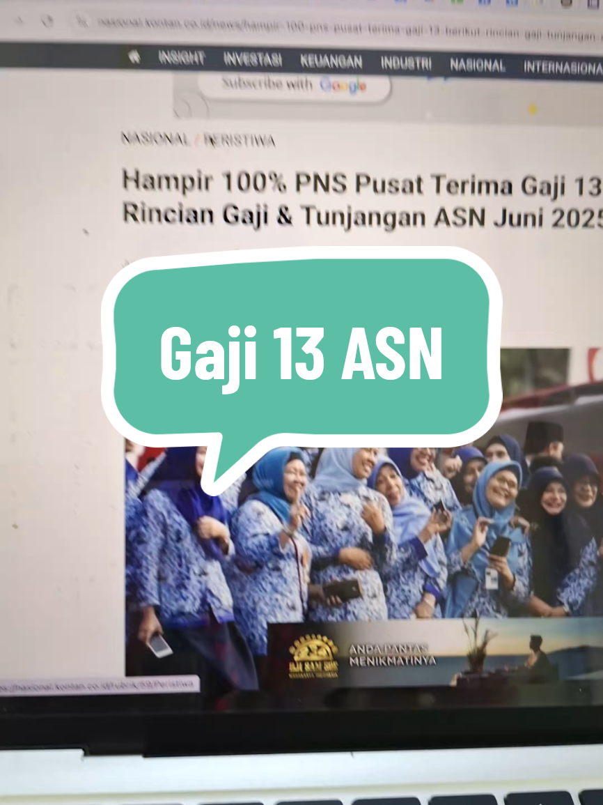 Gaji 13 ASN Cair cek sekarang #asn #gaji13 #gajiasn 