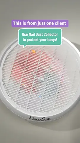 So much dust!! This is from just one client! Use SProR Nail Dust Collector to keep clean and protect your lungs! #TikTokShopSummerTurnUp #melodysusie #melodysusienails #nailtools #nailart #nailchallenge #nailtutorial #nailtechlife #nailtechcheck #nailtechproblems #nailtechnician #nails #nailbeginner #nailpro #naillover #nailhack #nailtips #nailtip #naildustcollector #nailtok #nailsoftiktok 