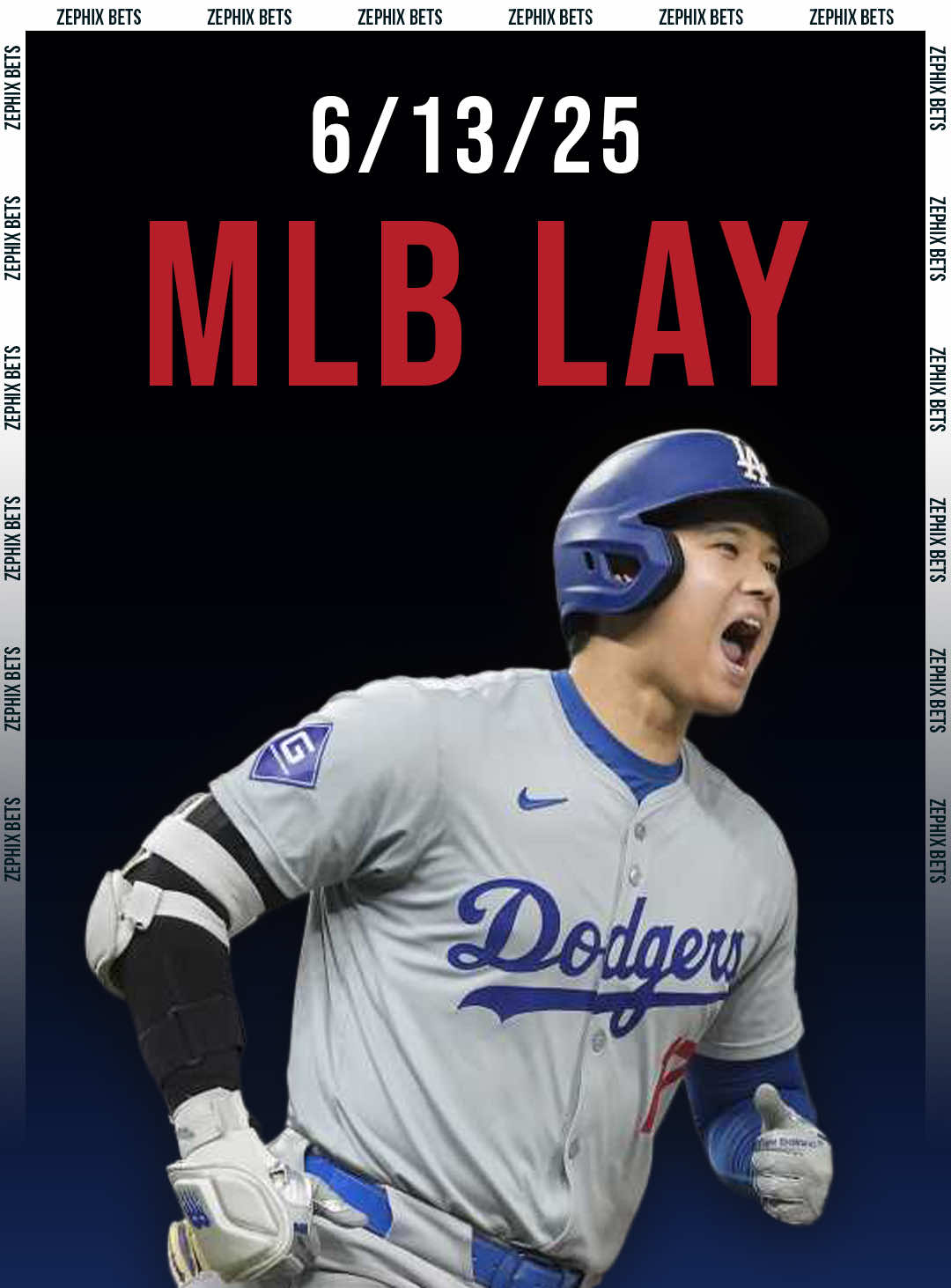 50x lay for the MLB slate tonight 🏦 #MLB #mlbpicks #mlbpickstoday #prizepicks #baseballpicks #zpx #6leg #parlay June 13th mlb picks