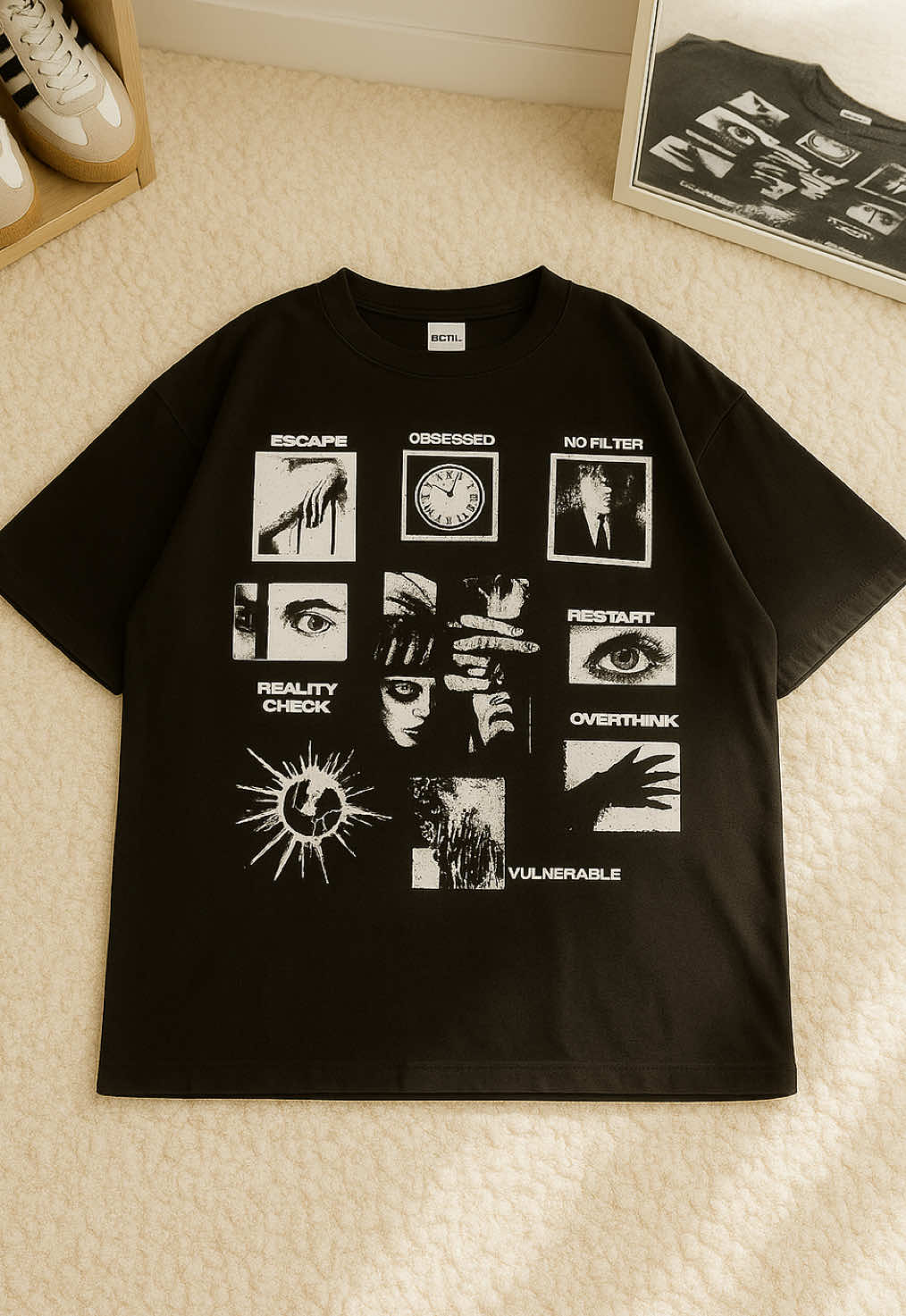 Wrldstudios kaos boxy fit oversized mindscape #tshirt #tshirtboxy #kaos #kaosmurah 