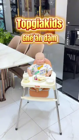 Ghế ăn dặm Topgiakids có gì #ChamConNhanTenh #TopGiaKids #mevabereview #landaulamme #mevabe #xhtiktok #embe #gheandam 
