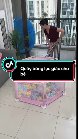 Quây bóng lục giác an toàn cho bé #reviewmevabe #chamcon #nuoicon #quaybongchobe #quaybonglucgiac #quaycuichobe 