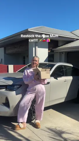 All stocked up!!! 🤩👏🏻🫶🏻 #newcar #carmum #aussiemum #toddlersoftiktok #carrestock #youngmum #trending 