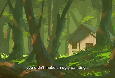 sometimes its just your values messing with you. it ain't a bad painting. always double check your values in greysclale if you feel like somethings off. #arttutorial #illustration #arttok #digitalart 