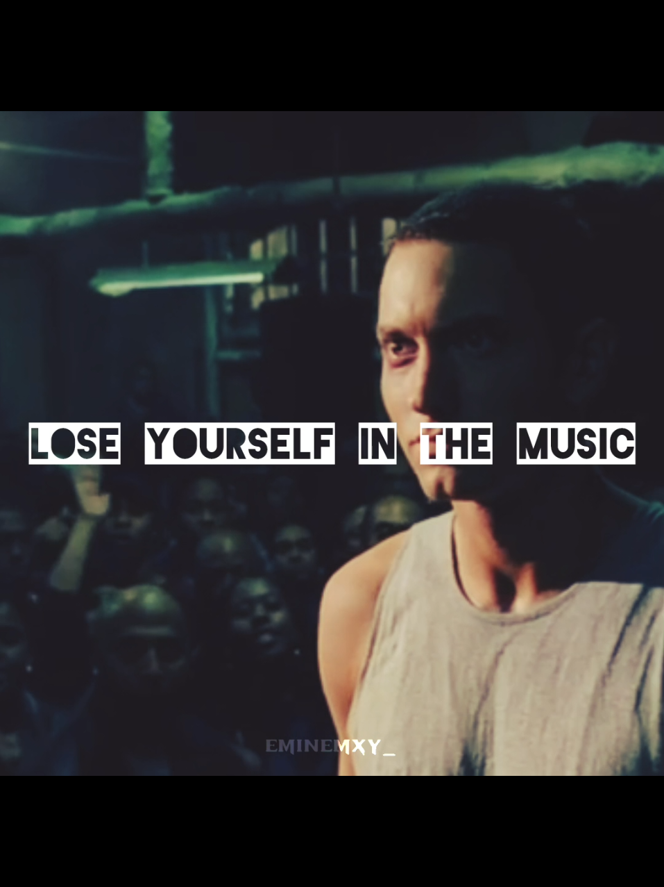 Lose Yourself- Eminem.  Movie: 8 Mile.  #loseyourself #lyricsedit #eminemtiktok #eminemfan #viral #fyp #eminemedit #marshallmathers #eminem 