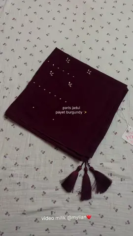 cakep bgt asli , hijab Paris jadul payet.. simple tapi shining ✨ #hijabparis  #hijabparispayet 