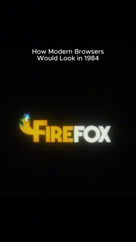 How modern browsers would look in 1984 #logos #1984 #80s 