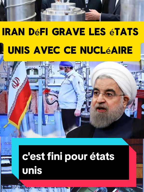 #iran #defi #etatsunis #arme#nucleaire #donaldtrump  #uranium  l'iran défi grave les états unis avec son uranium enrichi 