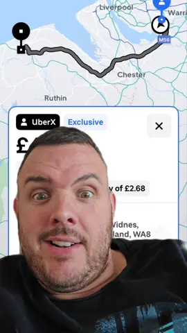 Widnes to north wales in Rhyl would you do this uber job for £49? Uber drivers let me know in the comments #uber #uberx #uberdriver #Wales #liverpool #northwales 