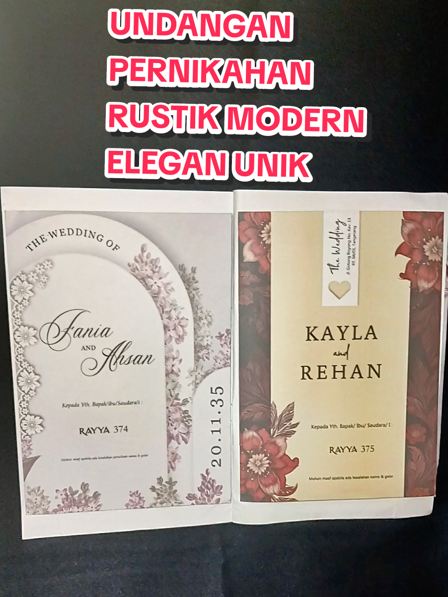 AYO SIAPA YANG KEBELET NIKAH ? CETAK UNDANGAN CUSTOM RUSTIK MODERN ELEGAN UNIK #undanganpernikahan #undanganmurah #fyp #viraltiktok #undangan #undanganpernikahanmurah  #undanganlowbugdet #cetakundangan #undanganmurah #undangan fotomurah #undanganunik #wedding  #jjtrendsekarang #templatecapcut #jedagjedug #trend2025 #jjtipis #jjviral #trendingvideo #fyp #jjkece #xybca #velocity #velocityedit 