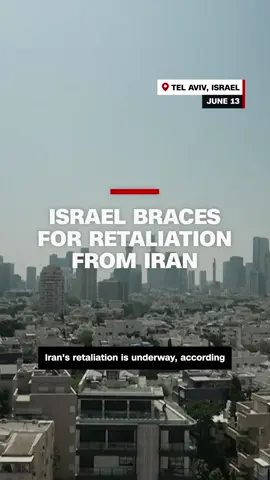 Israel's military says that Iran has launched more than 100 drones toward Israeli territory in what is expected to be the first stage of a much larger counter-attack. CNN's Paula Hancocks shares how citizens are preparing. #CNN #News #Iran #Israel