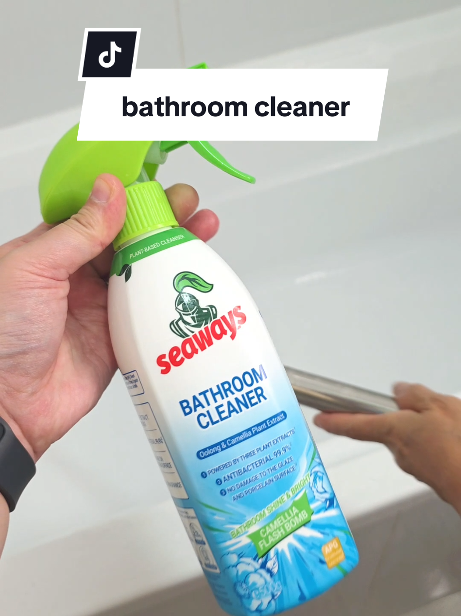 plantbased pa tong bathroom cleaner ng seaways at mabango pa 🫶 #seaways #seawaysbathroomcleaner #bathroomcleaning #bathroomcleanerspray #bathroomcleaner #cleaningspray 