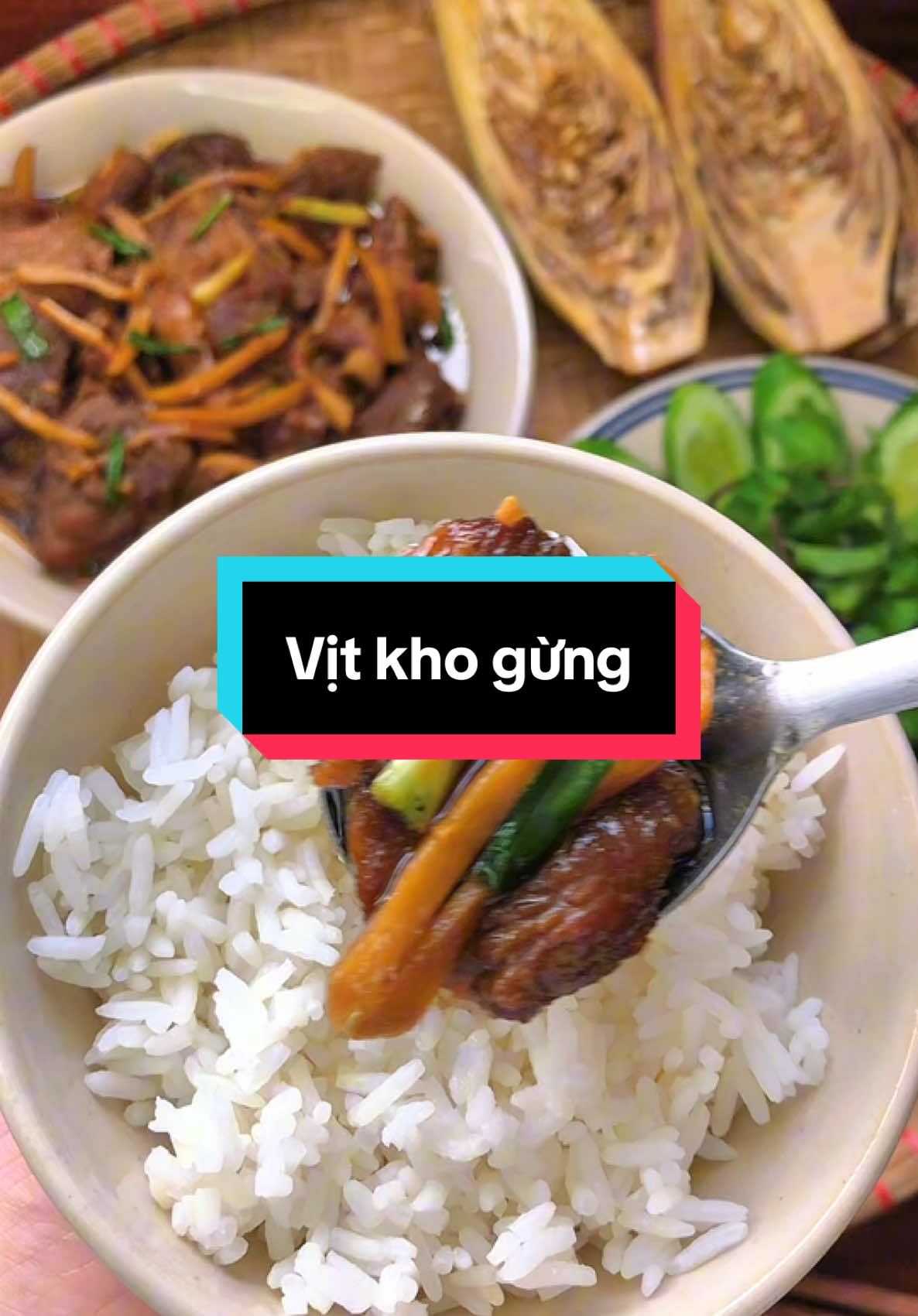 Vịt kho gừng 🐥🫚 #hanthi#trending #nauancungtiktok #amthuctiktok #LearnOnTikTok #buacomgiadinh 