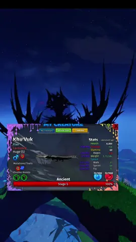 Khu’Vuk || B+Speed VI || Creatures of Sonaria || Roblox || #creaturesofsonaria #creaturesofsonariaroblox #robloxfyp #Khu’Vuk