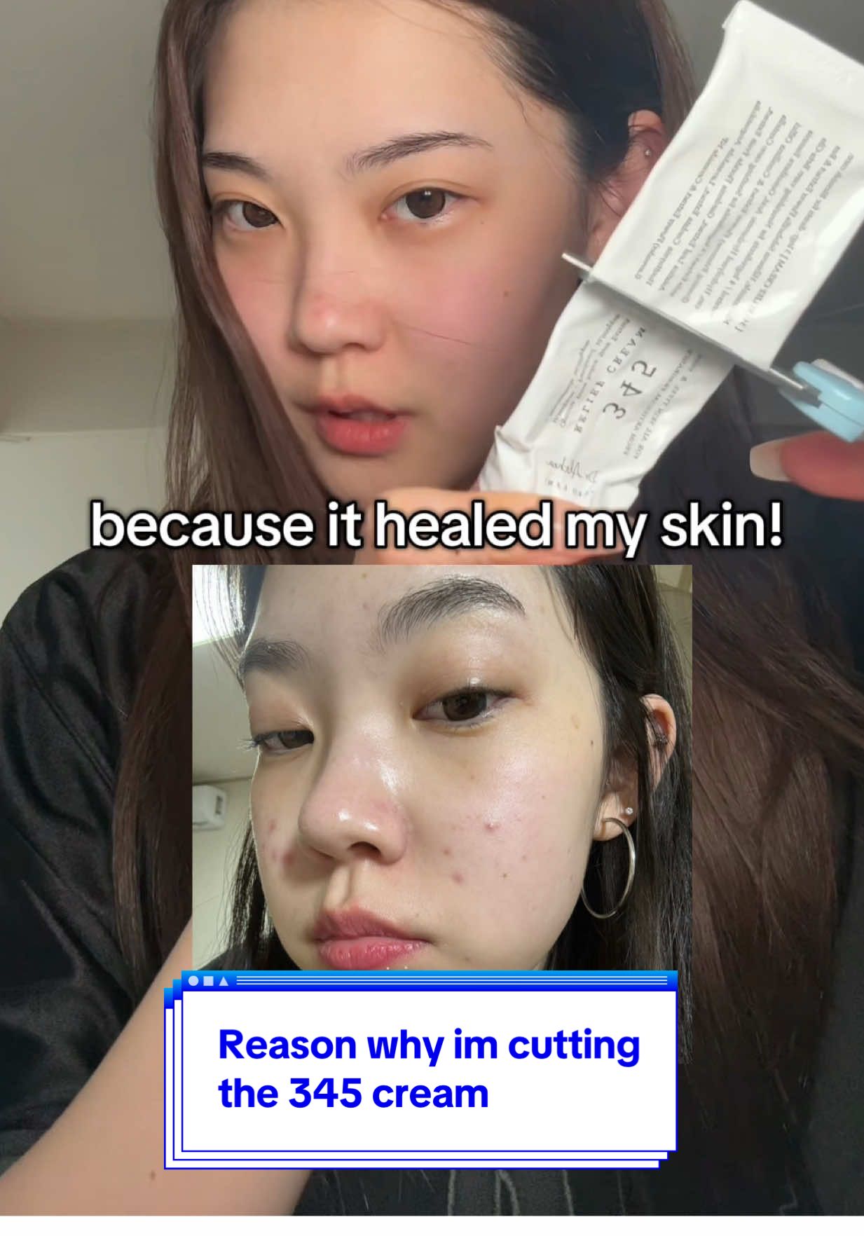 when the cream is too good to be wasted😭#dralthea #345cream #viralskincare #koreanskincare #skinbarrier 