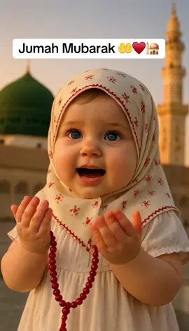 SubhanAllah 🕌 Baby making dua in Madinah 🥹❤️ #Madinah #BabyDua #IslamicMoments #MuslimBaby #HijabBaby #cutebaby #MashAllah #deen #LittleMuslimah #jumahmubarak 