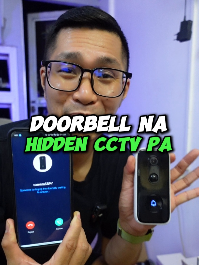 DOUBLE SECURITY - DOORBELL WITH CCTV - 2 WAY AUDIO and LIVE FEED + PUSH MONITORING #homesafety #homesecurity #doorbell #cctv #homecarefinds #gadgetfinds #security #monitoring #ofw