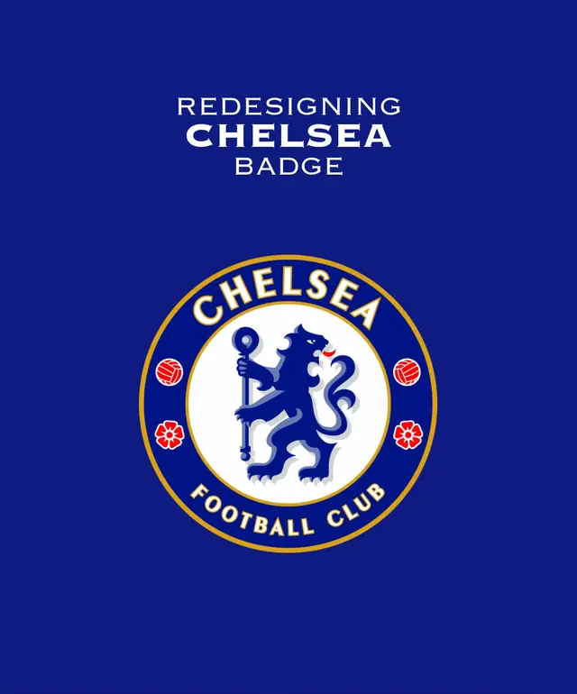 Badge Redesign for Chelsea! Do you like the new badge? 💙🤍💙🤍 #FootballDesign  #logodesign  #PremierLeague  #england  #chelsea 
