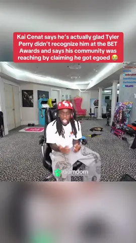Kai Cenat says he’s actually glad Tyler Perry didn’t recognize him at the BET Awards and says his community was reaching by claiming he got egoed 😭 #fyp #kaicenat #foryoupage #tylerperry #xyzbca 