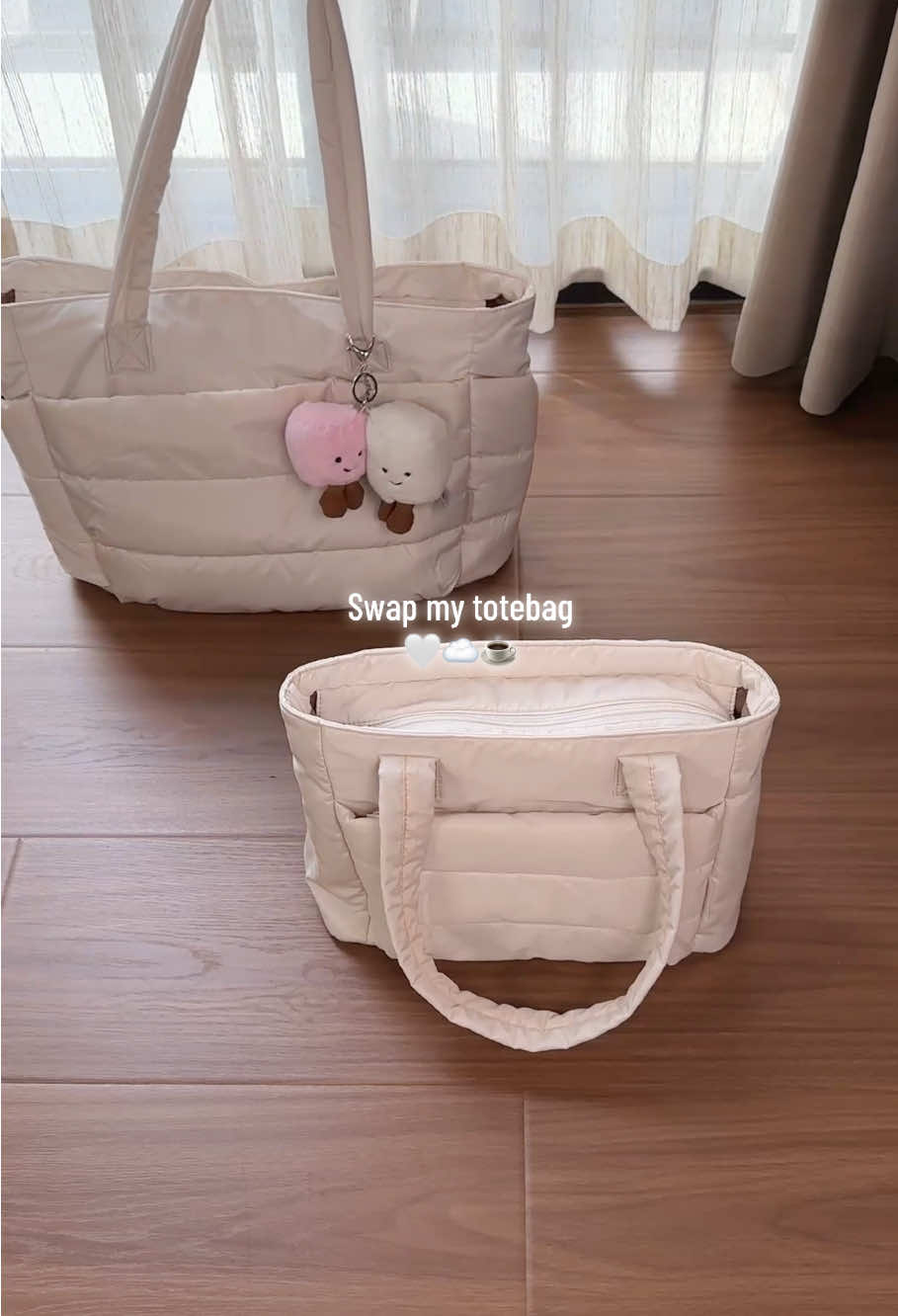 Swap my totebag☁️ กระเป๋า Tote มินิเวอร์ชั่นเล็กกว่าใหม่มาแล้ว~ ใครบางคนที่กำลังมองหาตรงนี้เลย! 🛒 กดเอาราคาพิเศษ+เจาะลึกรายละเอียดด่วน! 👇#bagsmart #waterproof #Lifestyle #bagsmartth #totebag #minibag #workbag 