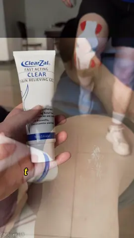¡No pensé que esto me ayudaría con el dolor de rodilla!#painrelief #clearzal #clearzalgel #fyp 