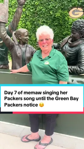 Day 7 of me asking memaw to sing the Packers song she wrote 20+ years ago until the Green Bay Packers notice ☺️ #greenbaypackers #packersnation #packers #greenbaywisconsin #greenbaypackersfan #packersfan #fyp #polka #grandmasoftiktok #greenbay #lambeaufield #nfl #nflfootball #lambeauleap #lambeau @NFL @Pat McAfee Show Clips @Titletown @Green Bay Packers @Charlie Berens @NFLonFOX @Packers Pro Shop 