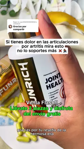 Replying to @user2043053533012 🥰🥰🥰Si tiene dolor en las articulaciones por artritis...!!, te podría ser útil #Jointpain #supplements #jointhealth #fyp #health #joint #womenhealth #dolorarticular #dolor #artritis 