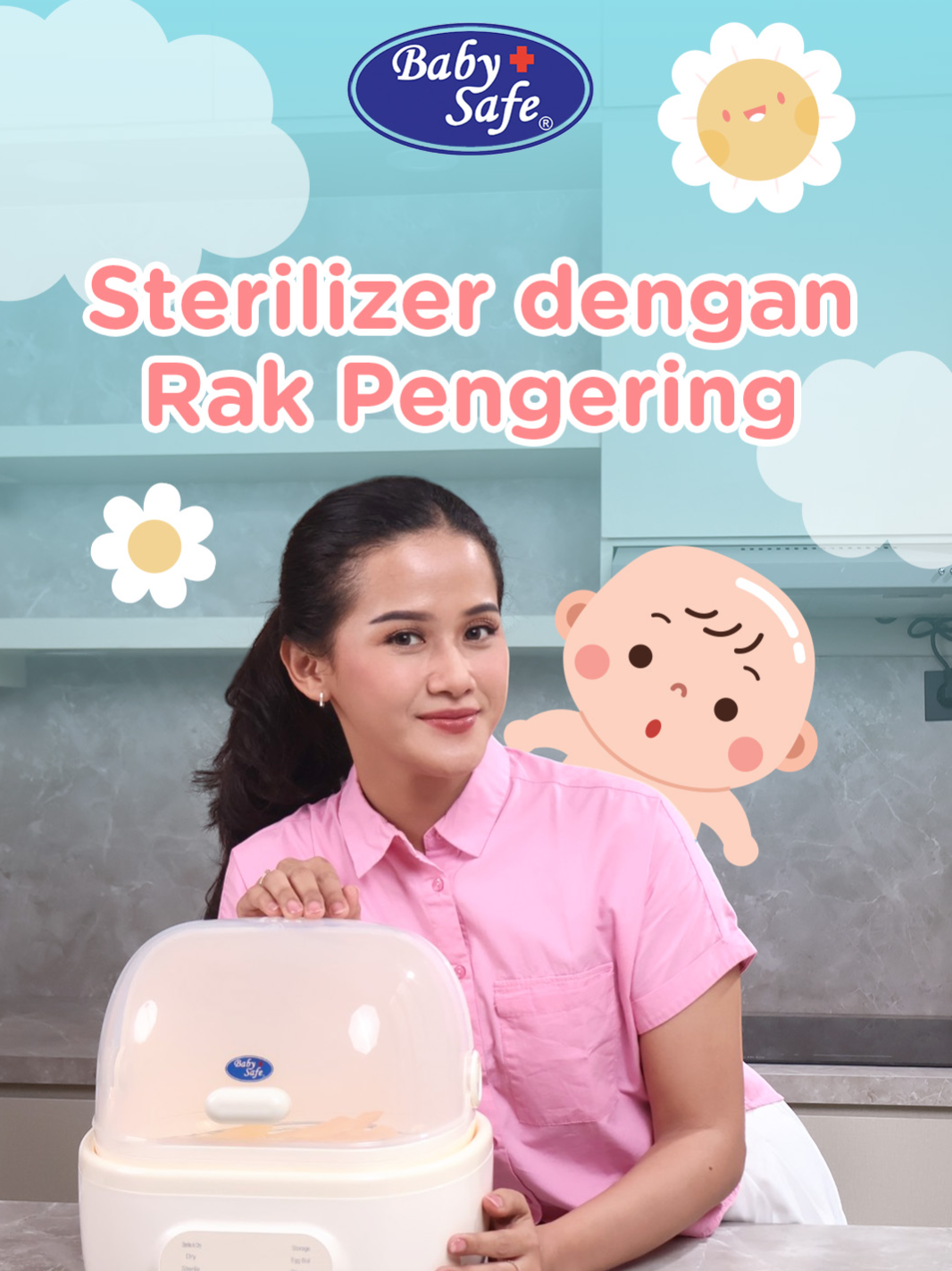 Steril dengan rak pengering? Emang ada?🤔 Ada dong, Bun!  Sudah nggak perlu repot lagi, Bun. BabySafe Sterilizer + Rak Pengering bikin urusan botol jadi super praktis & higienis 💕 Kalau sudah selesai steril, raknya bisa langsung diangkat dan dipindah ke kamar si kecil deh. ____ Dapatkan produk BabySafe melalui: 𝐁𝐚𝐛𝐲𝐒𝐚𝐟𝐞 𝐎𝐟𝐟𝐢𝐜𝐢𝐚𝐥 𝐒𝐭𝐨𝐫𝐞 𝐁𝐚𝐛𝐲 𝐒𝐡𝐨𝐩 𝐝𝐢 𝐒𝐞𝐥𝐮𝐫𝐮𝐡 𝐈𝐧𝐝𝐨𝐧𝐞𝐬𝐢𝐚 #BabySafe #Sterilizer #RakBotolSusu