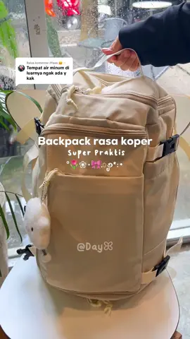 Membalas @iffaaa 🤗✨ yang ini ada tempat sepatu dan tempat minum jugaa😍💯 #tastravel #backpack #tasransel 